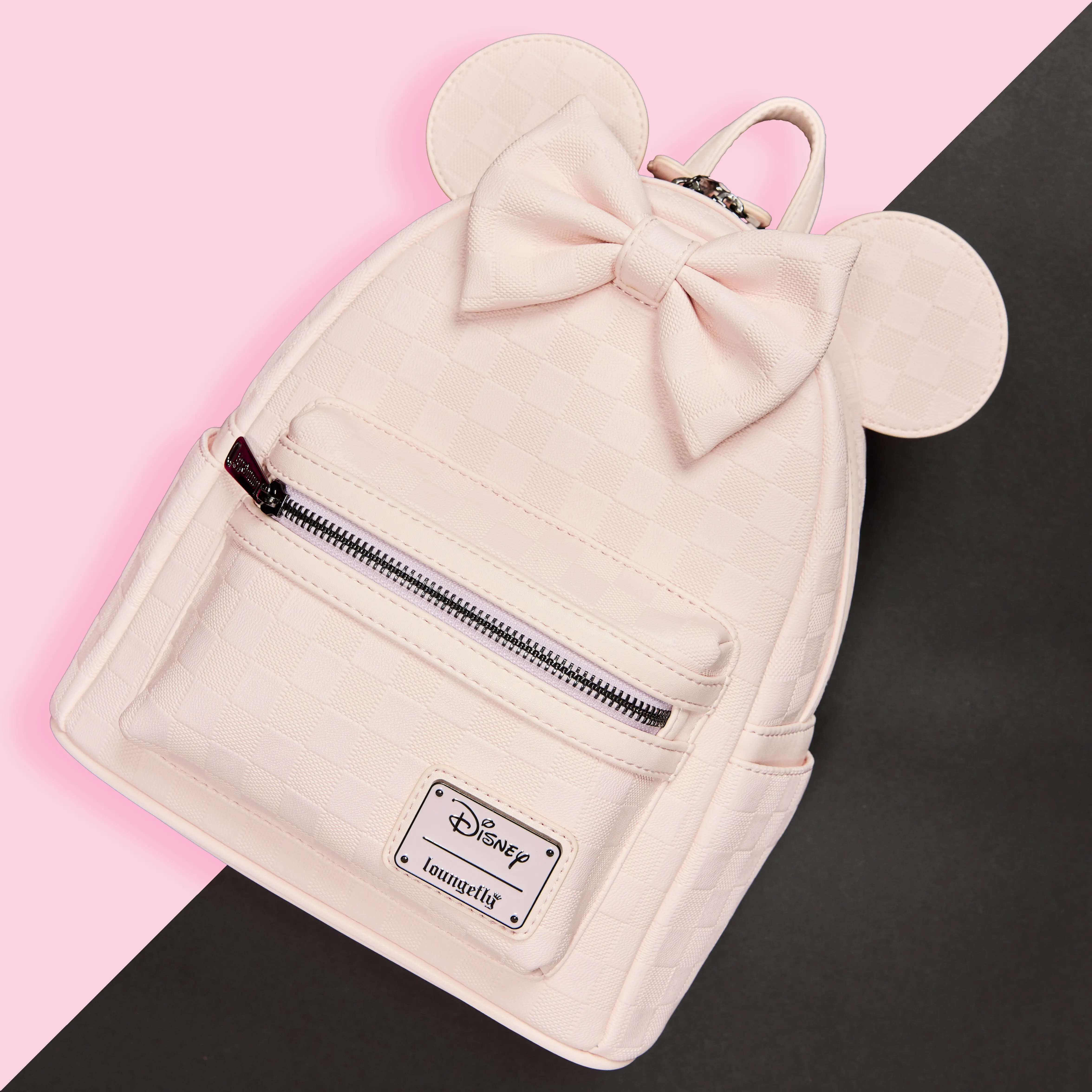 Minnie Mouse Checkered Texture Mini Backpack - Image 2