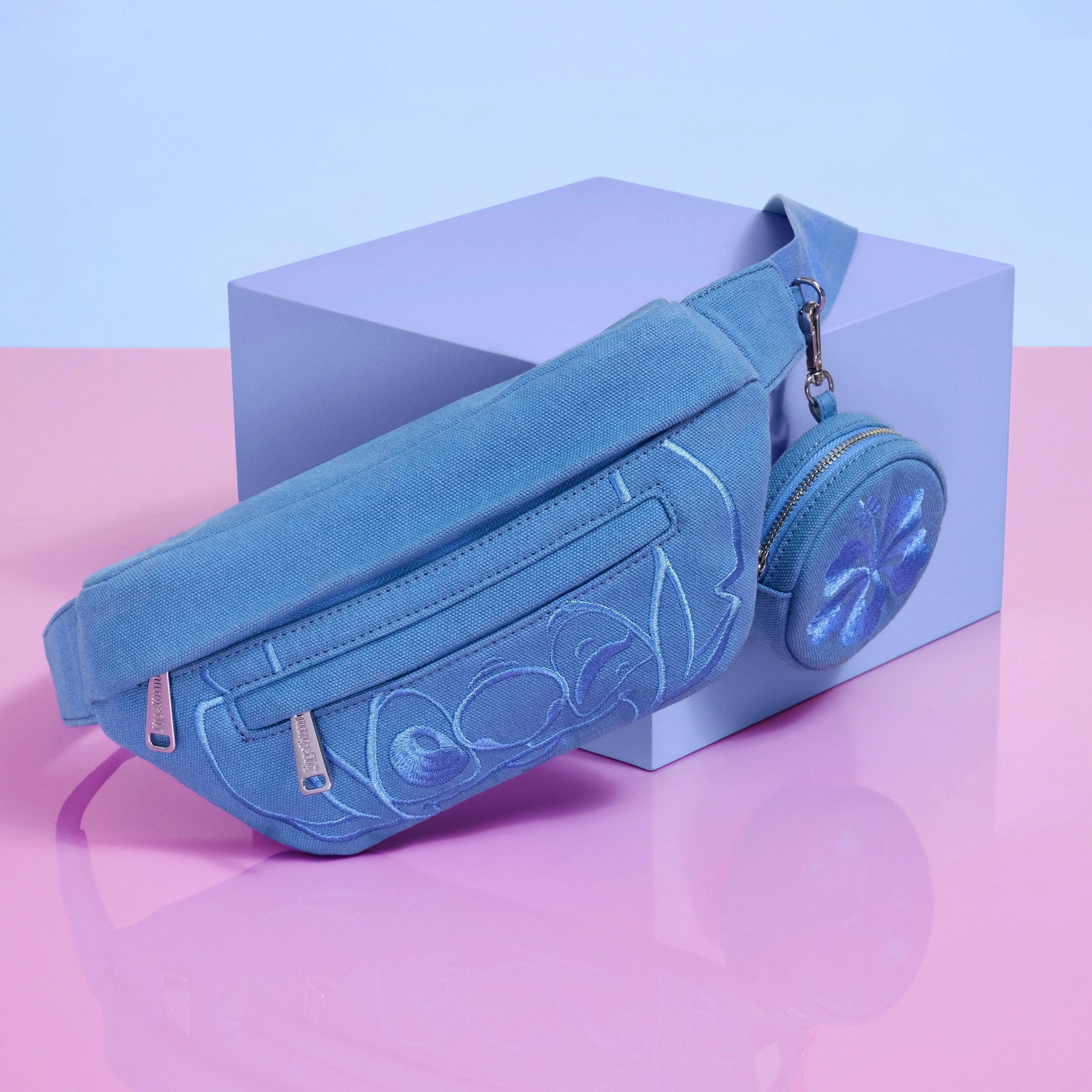 Stitch Ohana Canvas Convertible Belt Bag with Coin Bag - Image 3