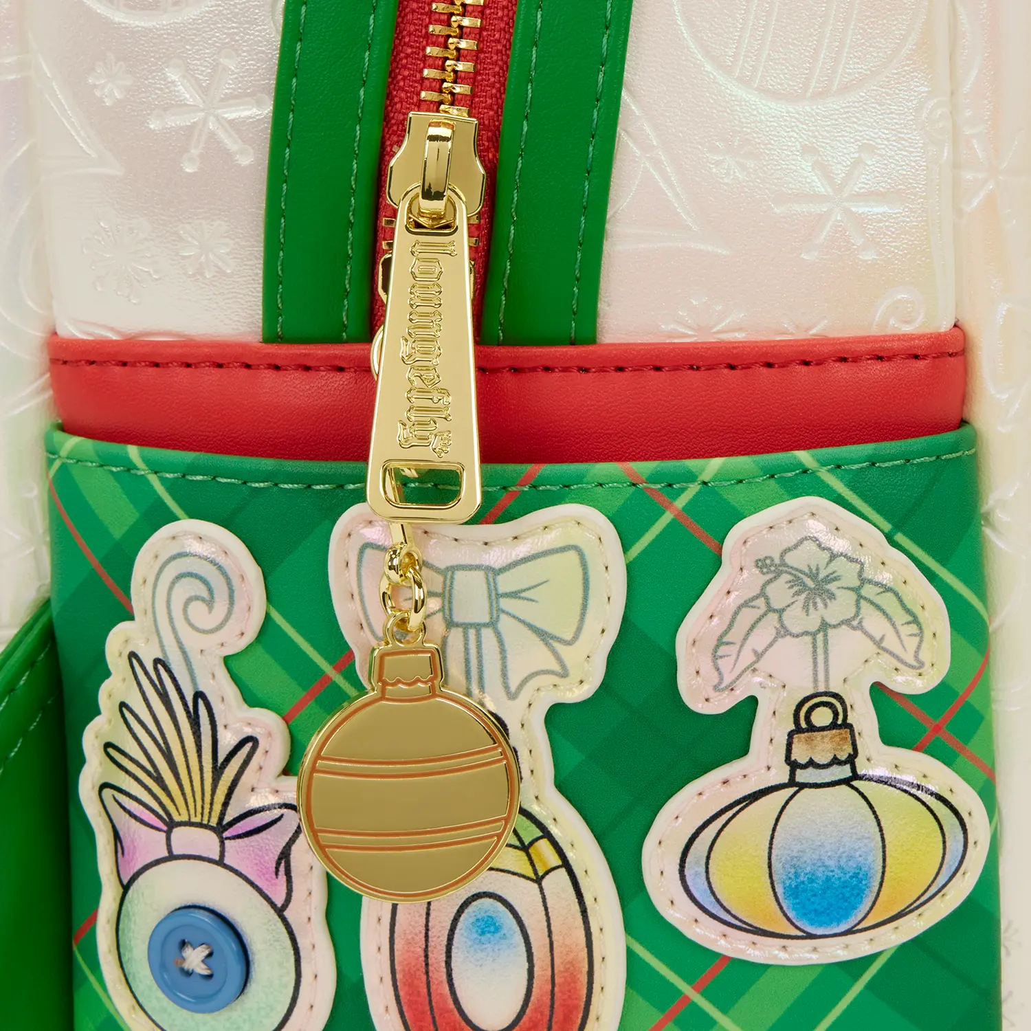 Stitch & Scrump Iridescent Holiday Ornament Mini Backpack - Image 8